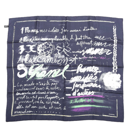 Chanel Silk Chalk Print Scarf Multicolor 1 of 4