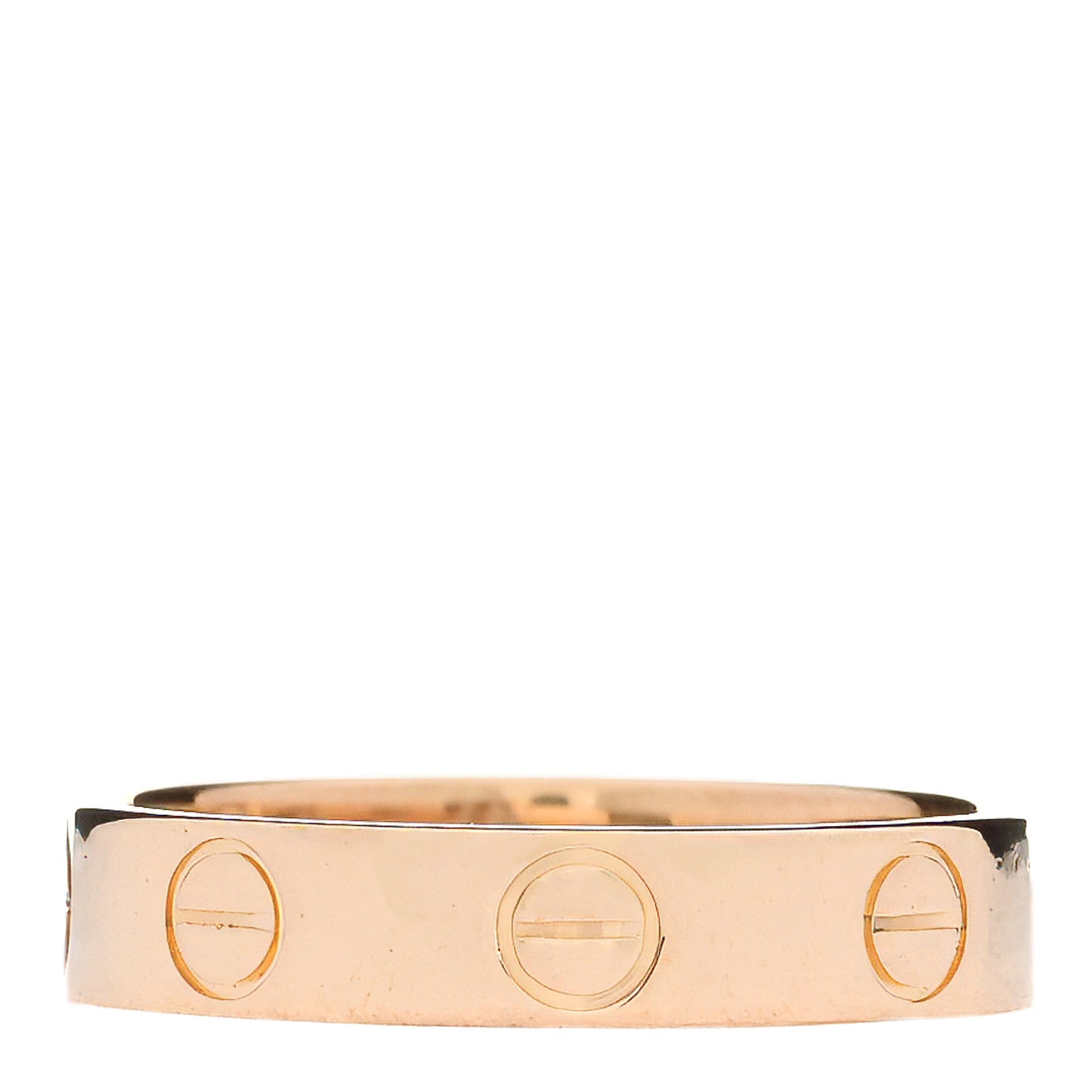 18K Yellow Gold 3.5mm LOVE Wedding Band Ring 48 4.5