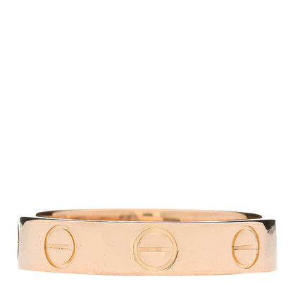 Cartier 18K Yellow Gold 3.5mm LOVE Wedding Band Ring 48 4.5 3 of 5