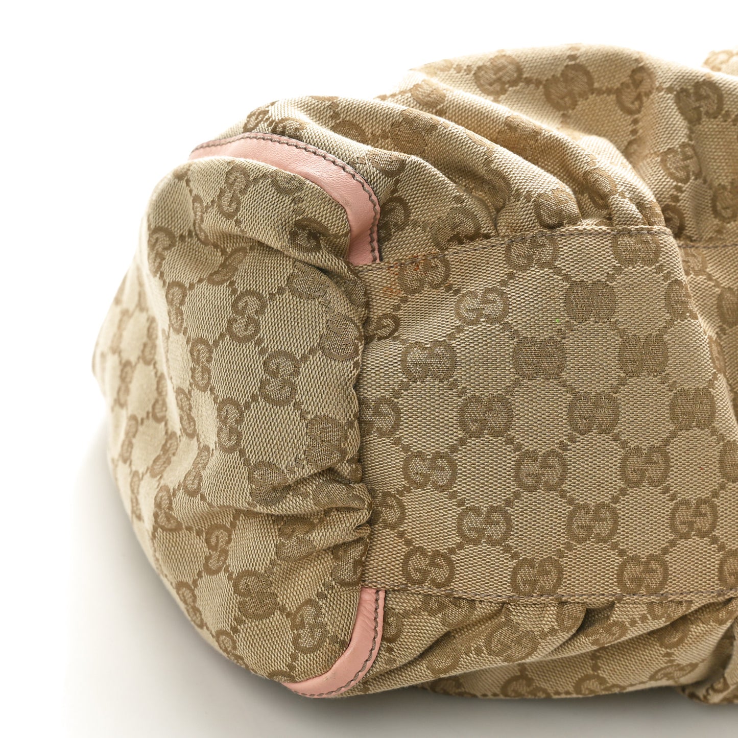 Monogram Medium D Gold Ring Hobo Pink