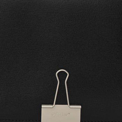 Off-White Calfskin Binder Clip Bag Black 7 of 9