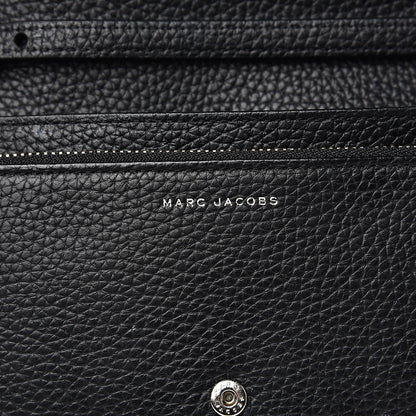 Marc Jacobs Grained Calfskin Embellished Tulip Print Wallet Crossbody Black Multicolor 5 of 12
