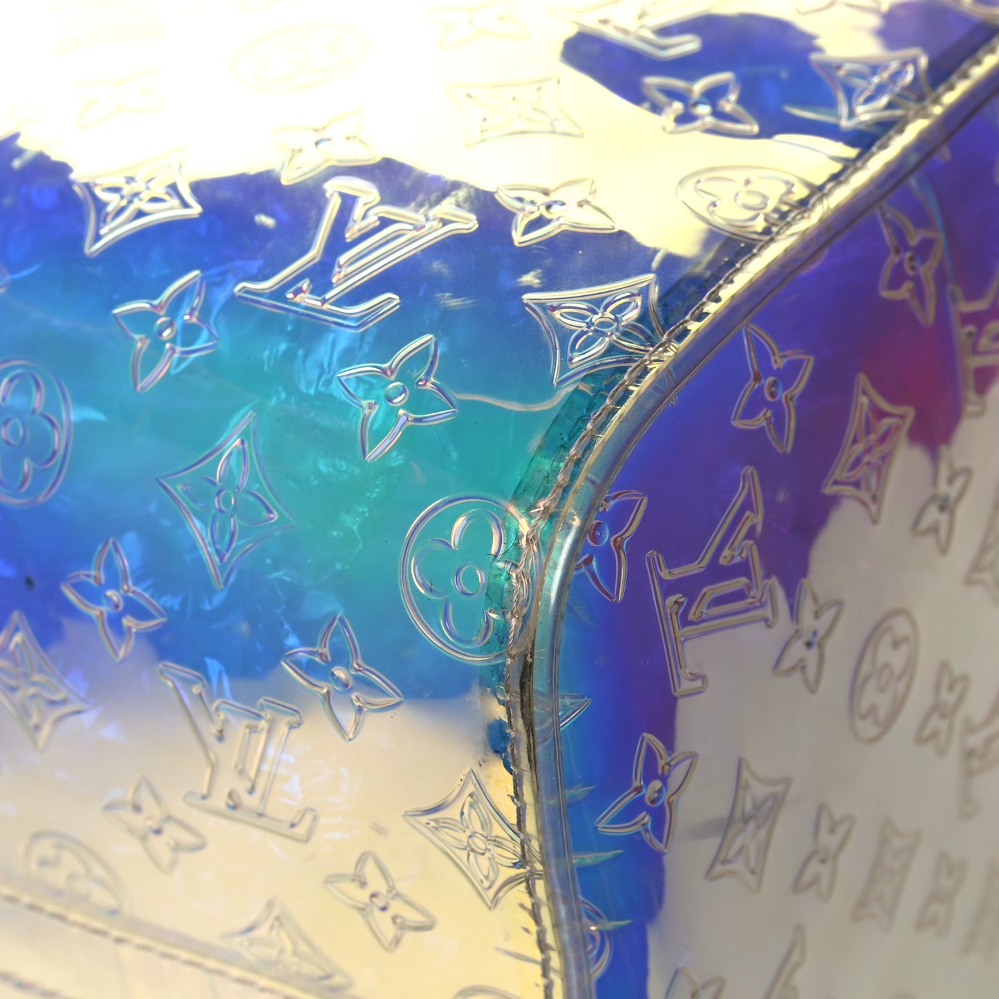 PVC Monogram Keepall Bandouliere 50 Iridescent Prism