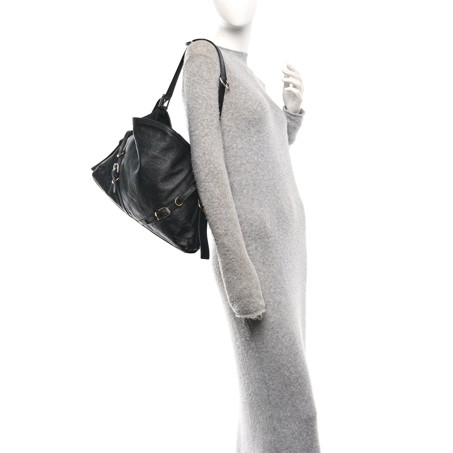 Givenchy Calfskin Medium Voyou Bag Black 2 of 11