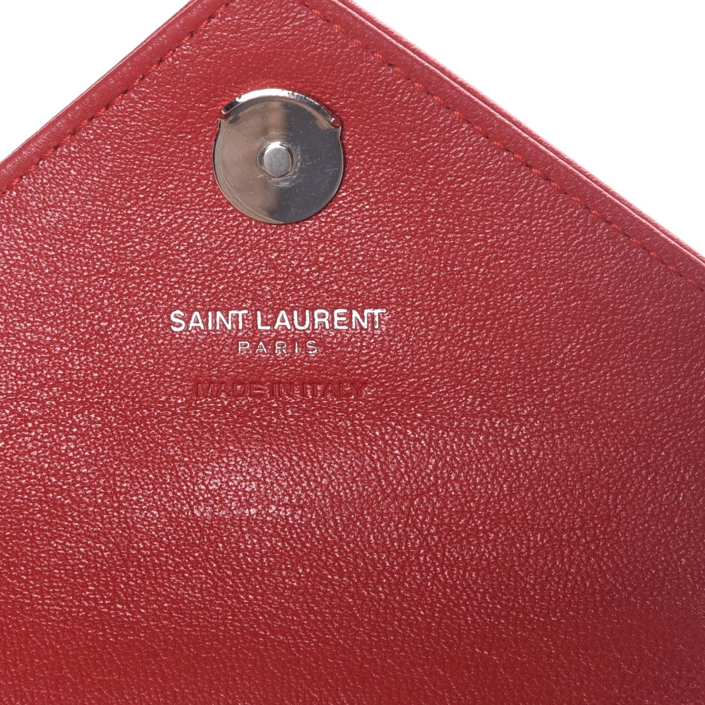 Sheepskin Matelasse Chevron Monogram Mini College Bag New Red