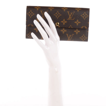 Louis Vuitton Monogram Leopard Sarah Wallet Blanc Corail 2 of 7