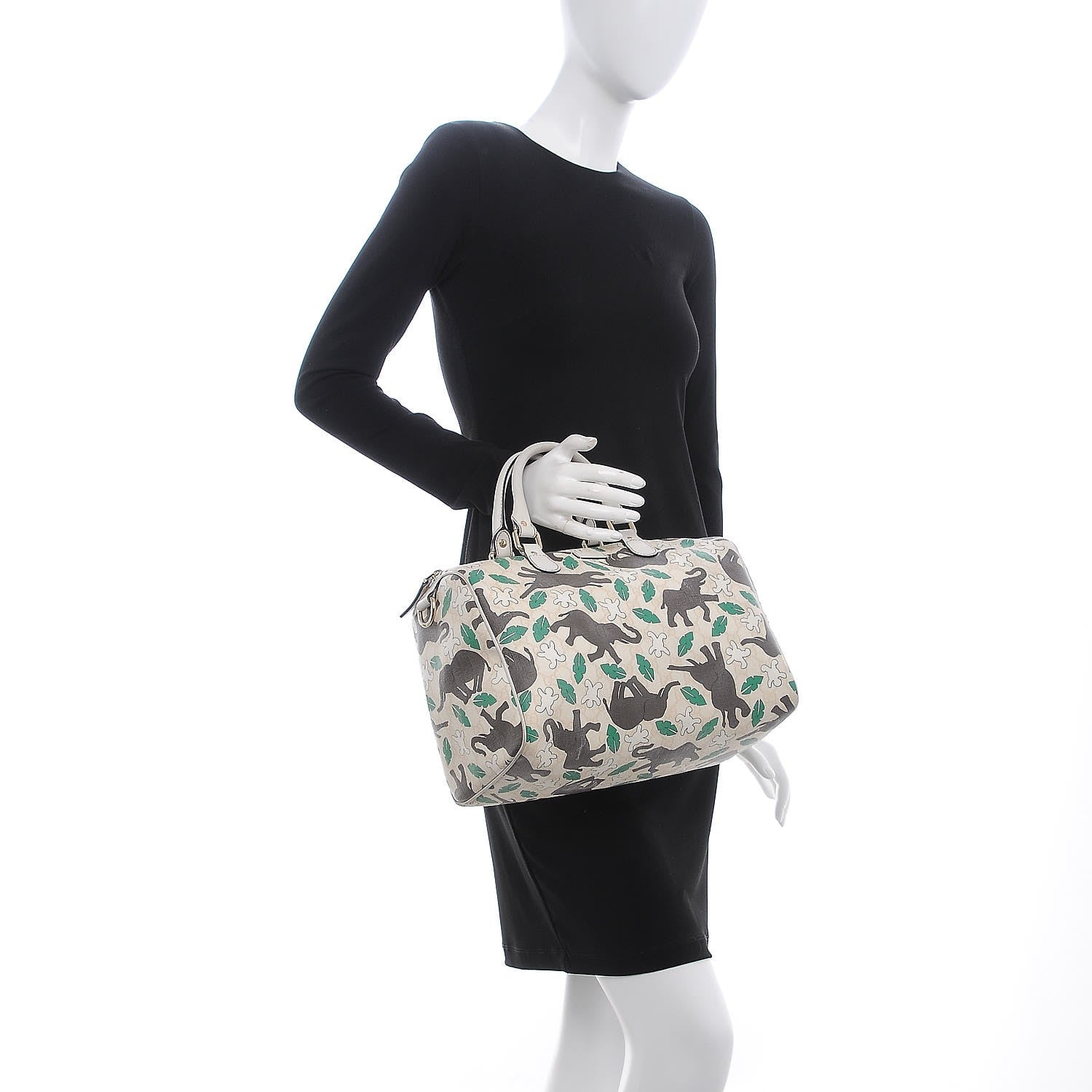 Gucci Monogram Medium Joy Boston Unicef Elephant Snowman 2 of 16