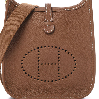 Hermes Taurillon Clemence Evelyne TPM Gold 8 of 11