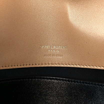 Saint Laurent Lambskin Chevron Quilted Medium LouLou Natural Tan 7 of 15