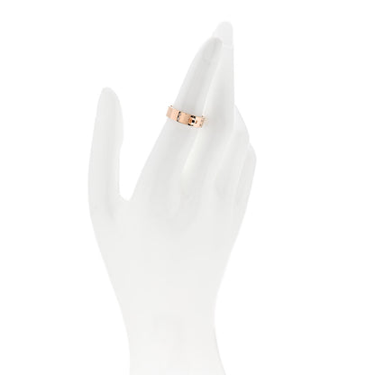 Hermes 18K Rose Gold Diamond PM Kelly Ring 51 5.75 2 of 5