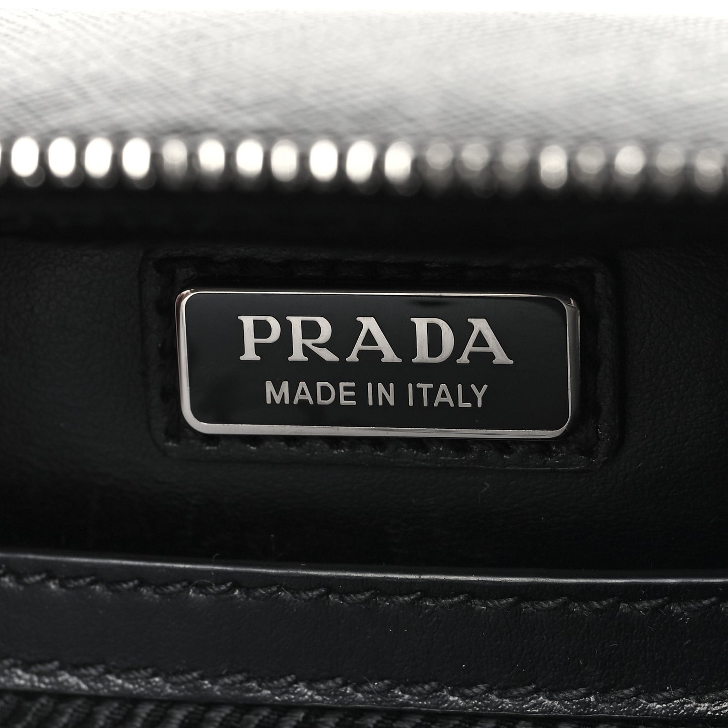Saffiano Travel Medium Brique Crossbody Bag Black
