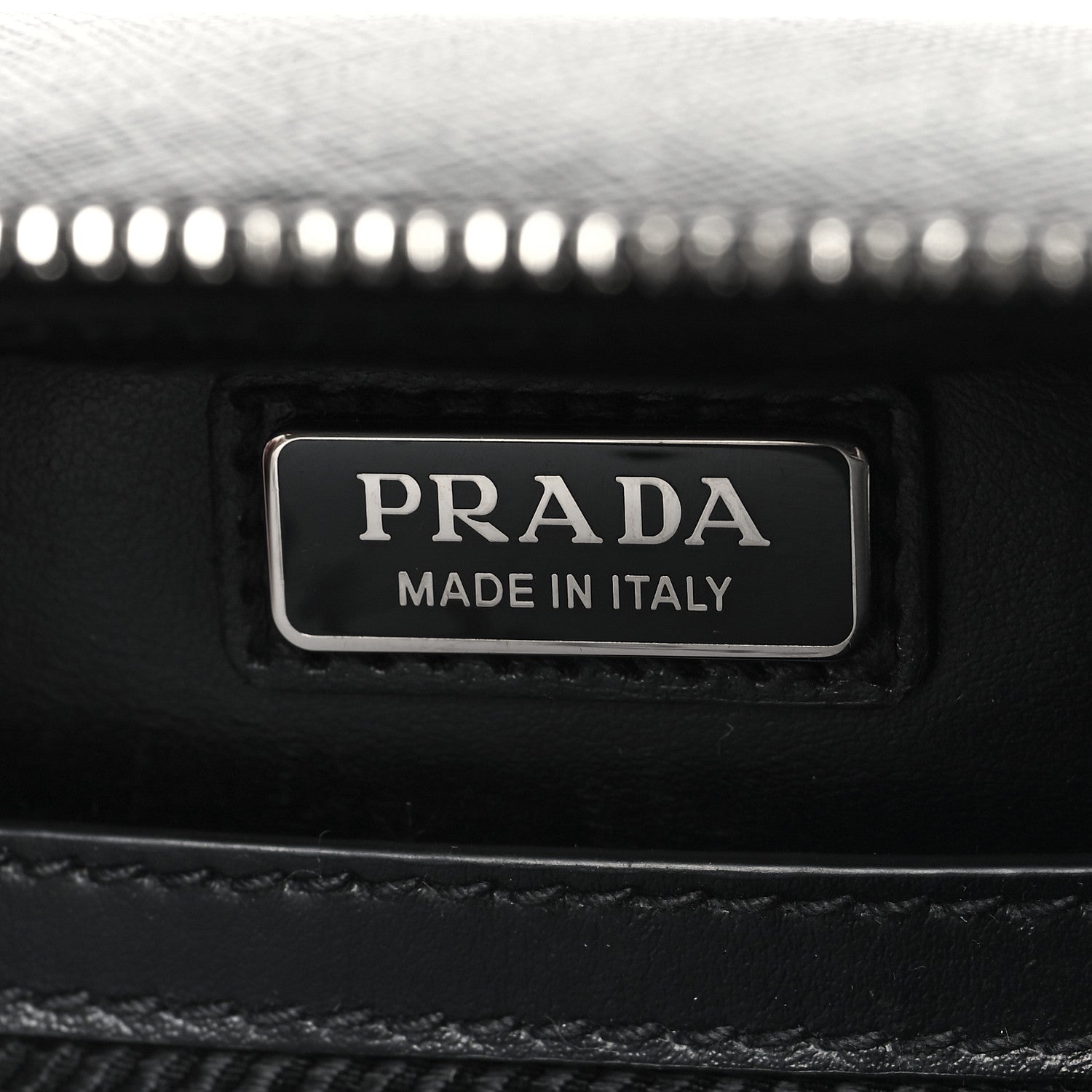 Prada Saffiano Travel Medium Brique Crossbody Bag Black 6 of 9