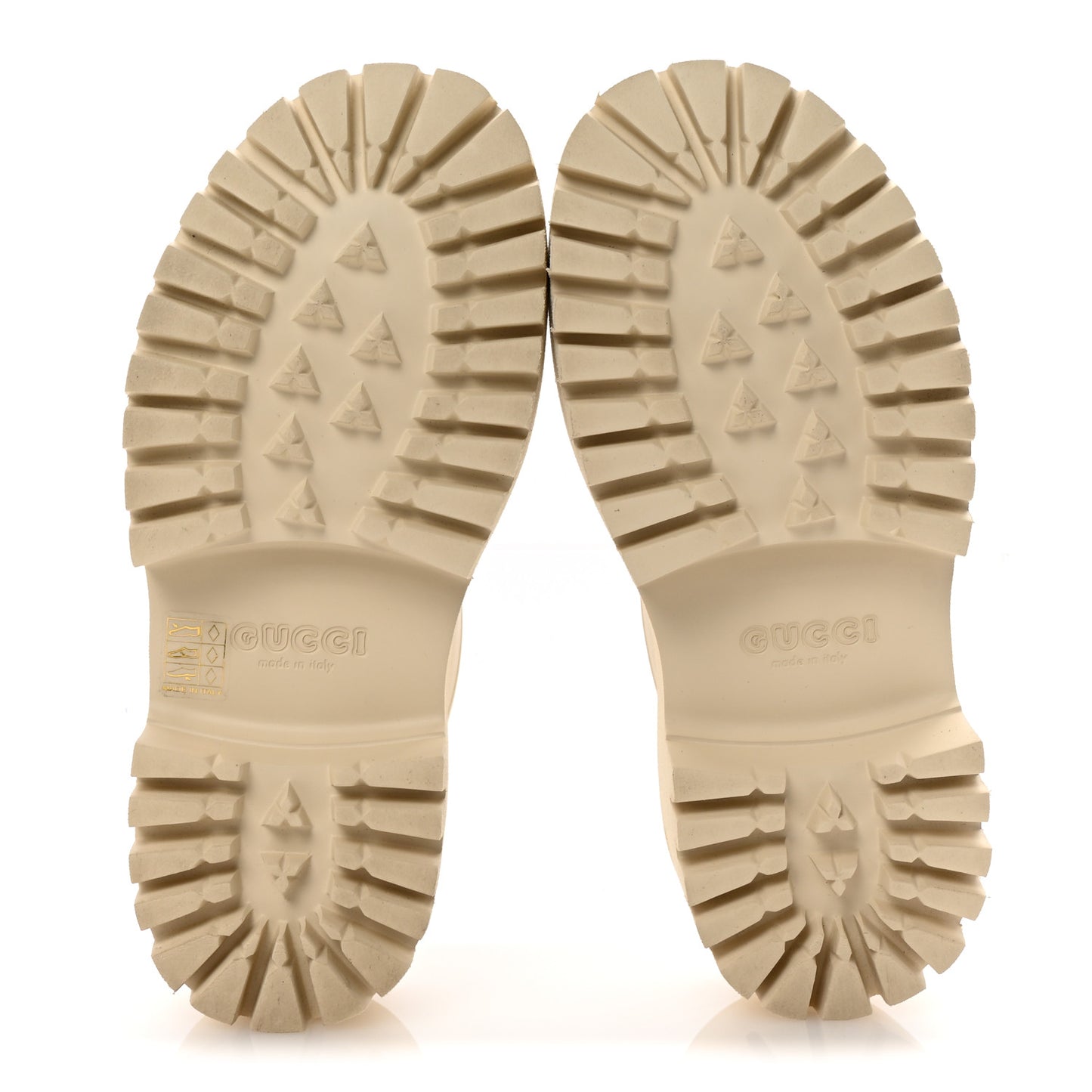 Rubber Monogram GG Go Through Platform Slide Clogs 38 Mystic White