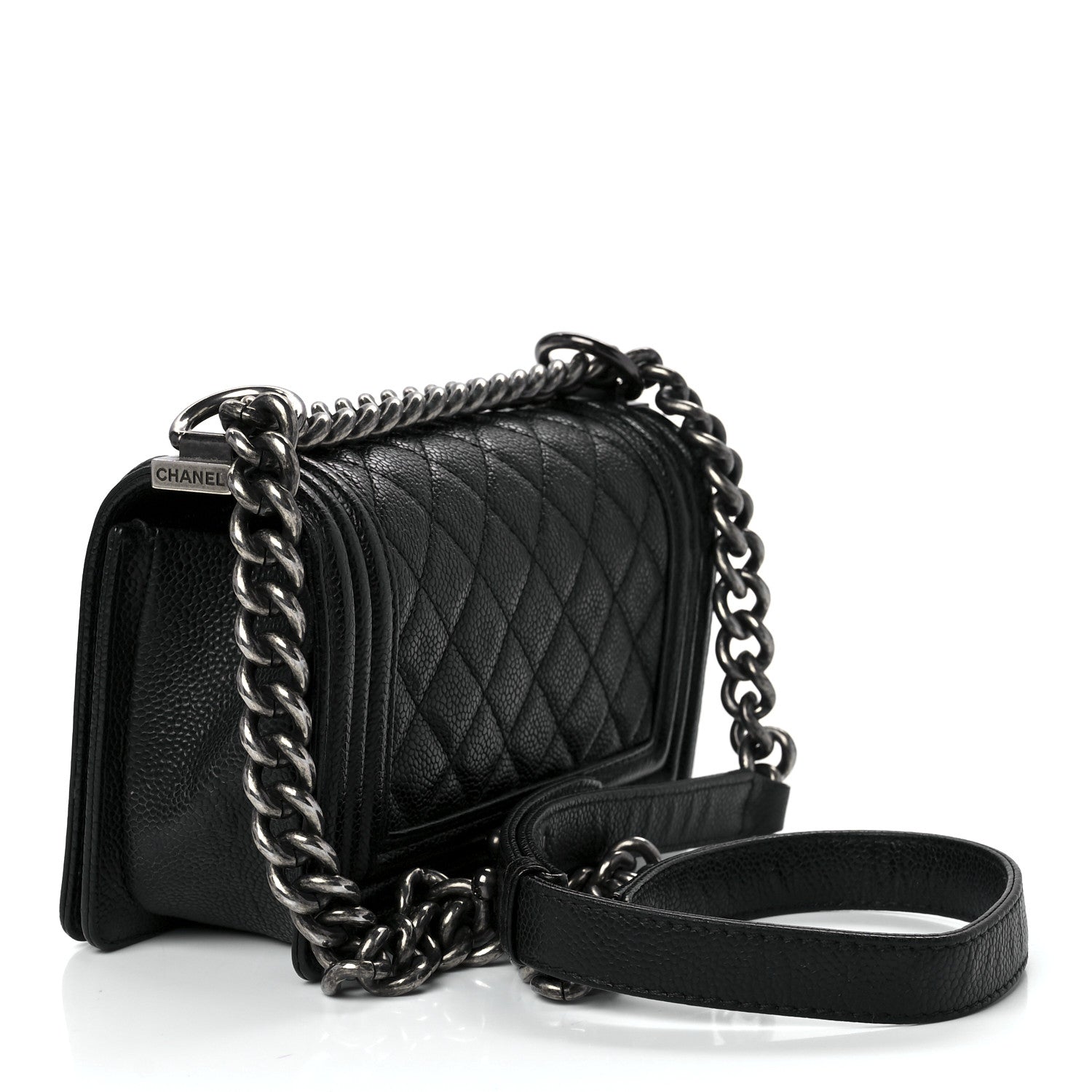 Chanel Caviar Quilted Small Boy Flap Black 3 of 11