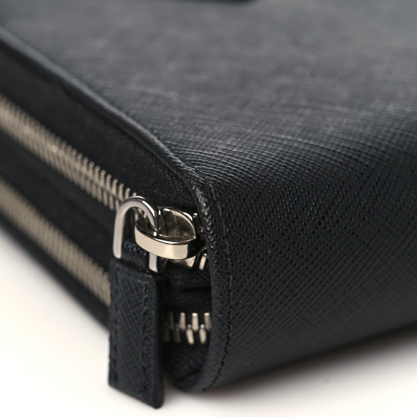 Saffiano Phone Crossbody Pouch Black