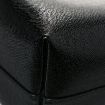 Saint Laurent Calfskin Large Shopping Tote Black 12 of 14