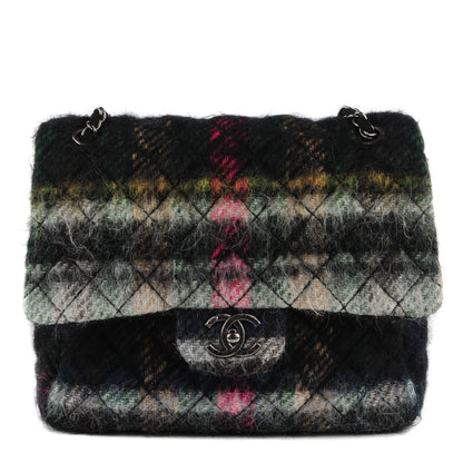 Chanel Mohair Quilted Tartan Day Flap Dark Multicolor 1 of 8