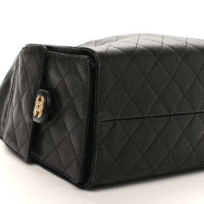 Chanel Caviar Quilted Medium Chanel 25 Handbag Black 10 of 11