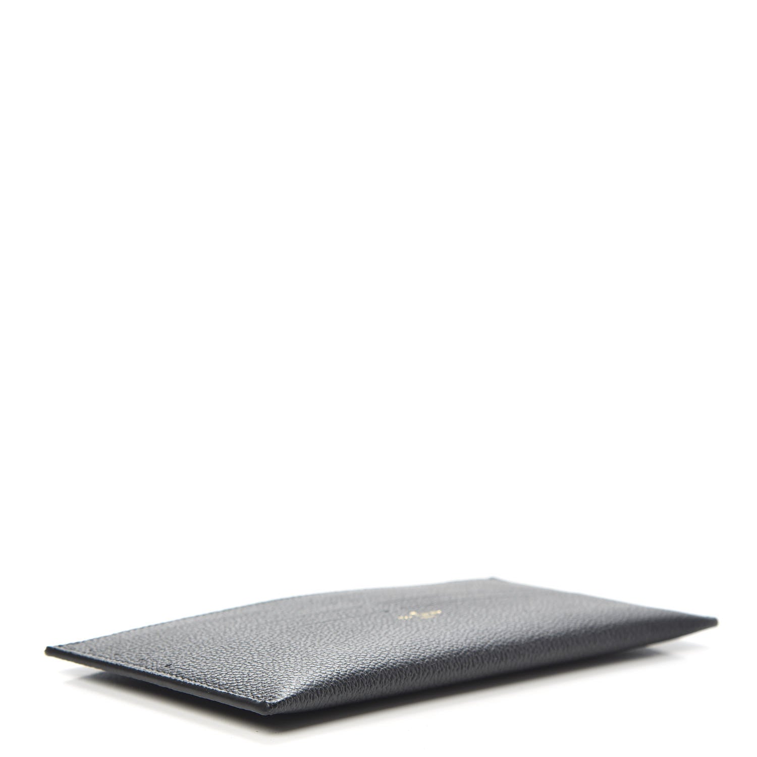 Louis Vuitton Calfskin Felicie Chain Wallet Card Holder Insert Black 4 of 6