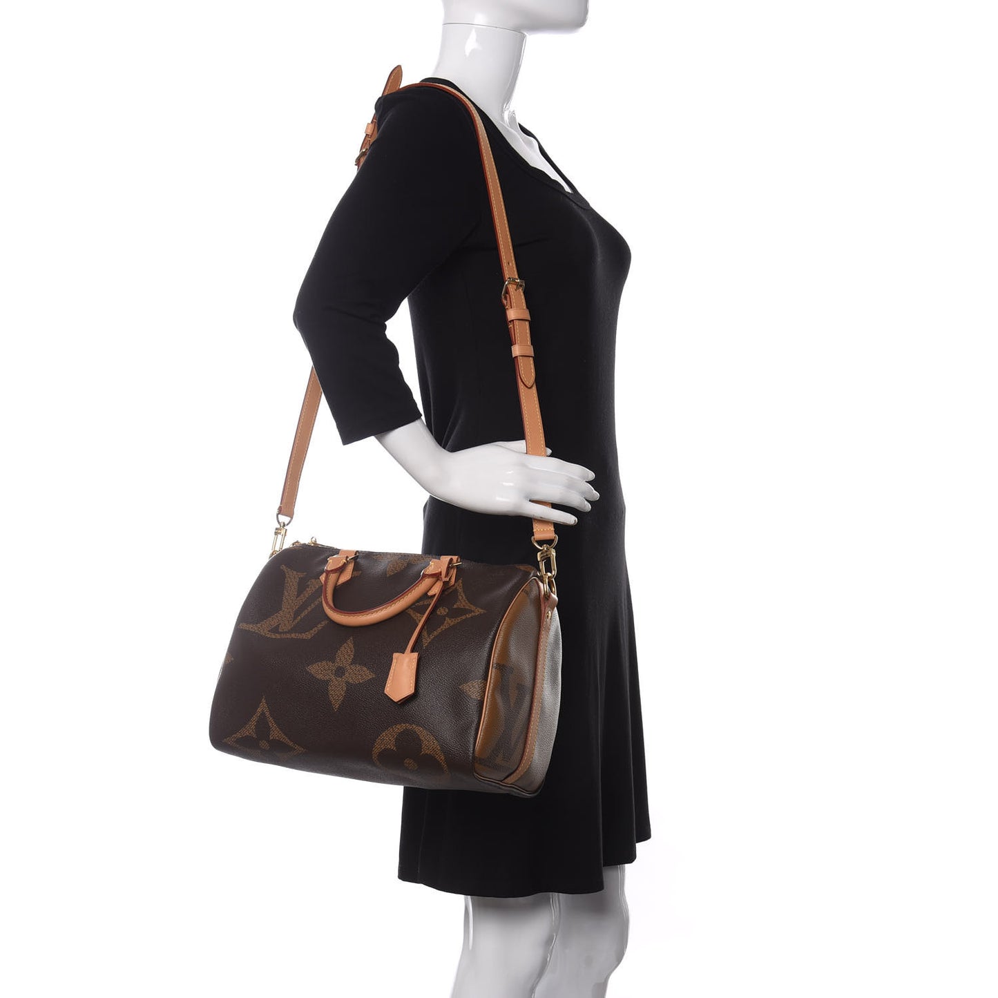 Reverse Monogram Giant Speedy Bandouliere 30