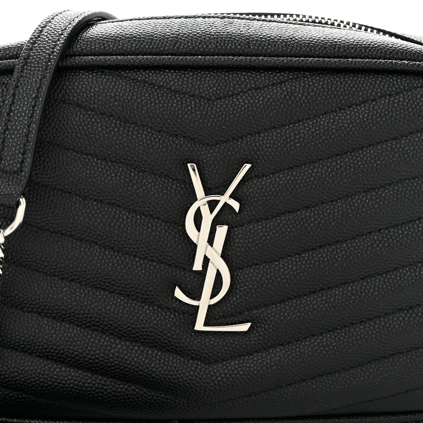 Grain De Poudre Matelasse Monogram Mini Lou Camera Bag Black