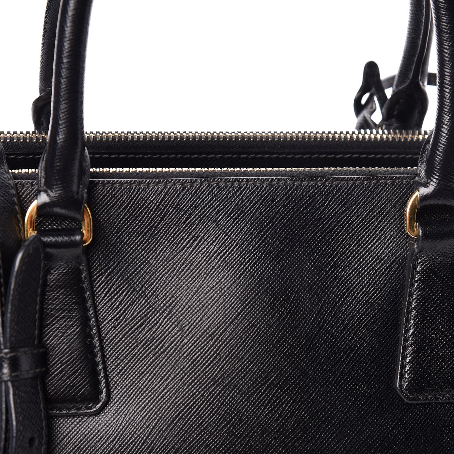 Prada Saffiano Small Galleria Double Zip Tote Black 13 of 20