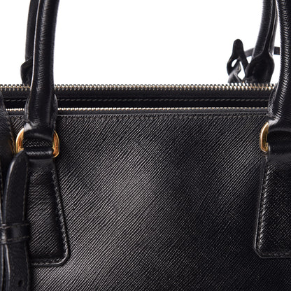 Prada Saffiano Small Galleria Double Zip Tote Black 13 of 20