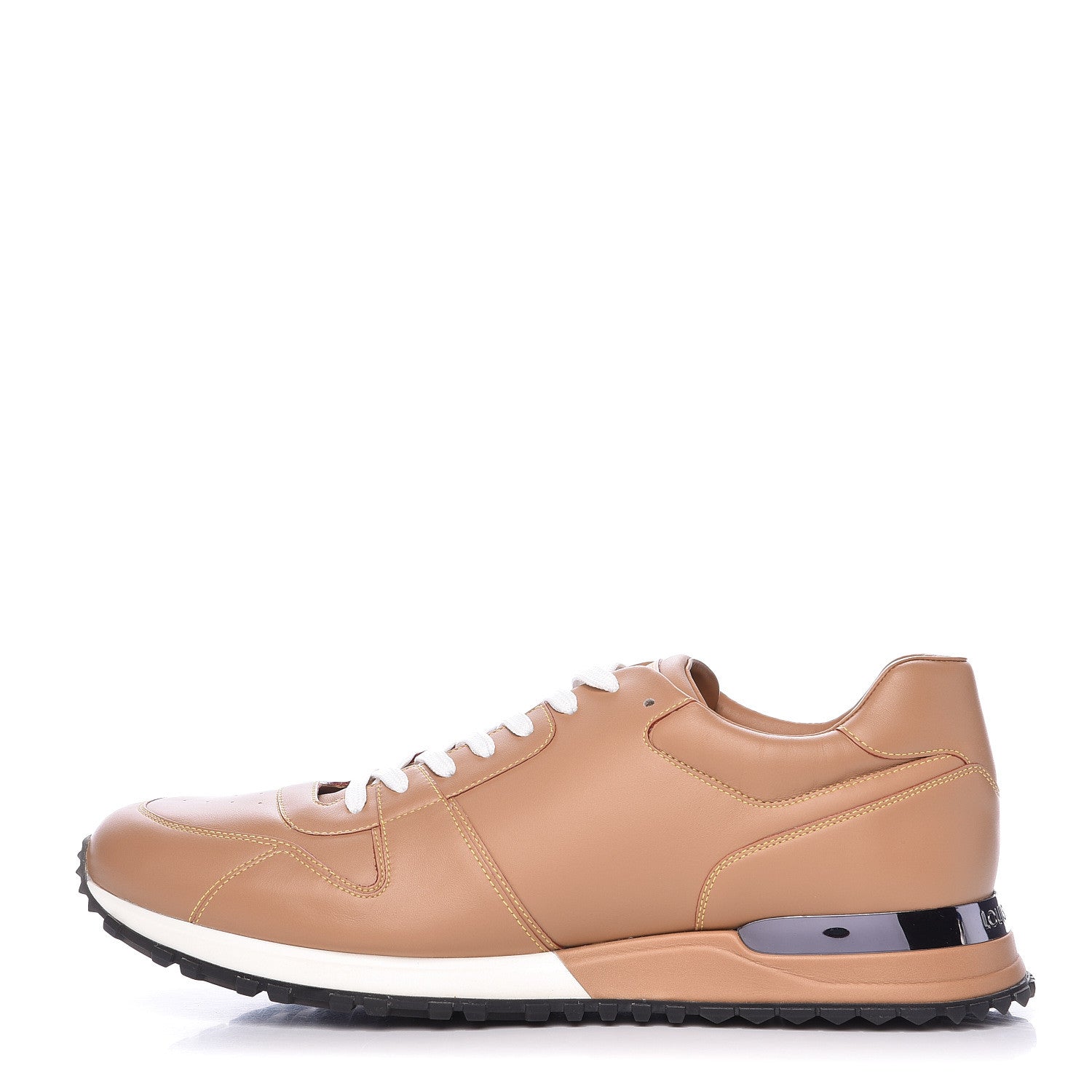 Louis Vuitton Calfskin Run Away Sneakers 10 Tan 1 of 8