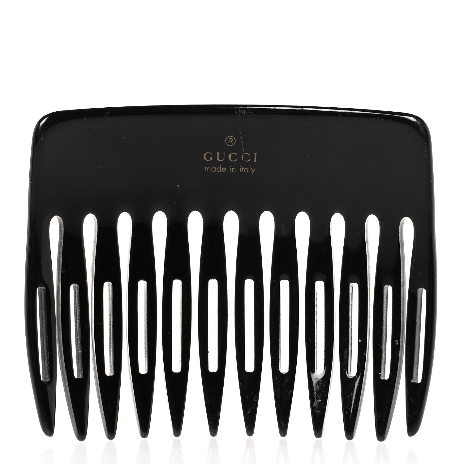 Gucci Resin Crystal Hair Comb Black 2 of 5