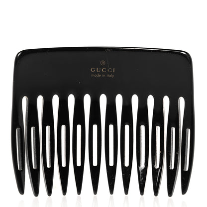 Gucci Resin Crystal Hair Comb Black 2 of 5