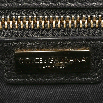 Dolce & Gabbana Canvas Leopard Print Large Miss Sicily Satchel 6 of 9
