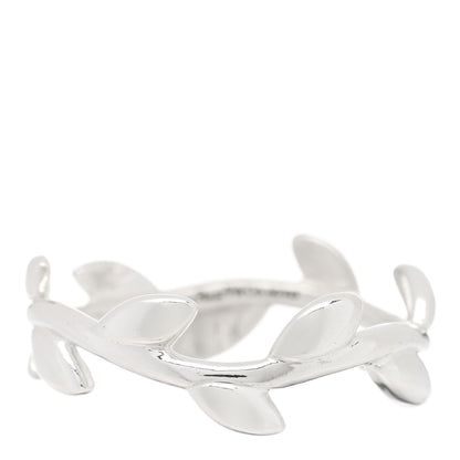 Tiffany Sterling Silver Paloma Picasso Narrow Olive Leaf Band Ring 47 4 1 of 5