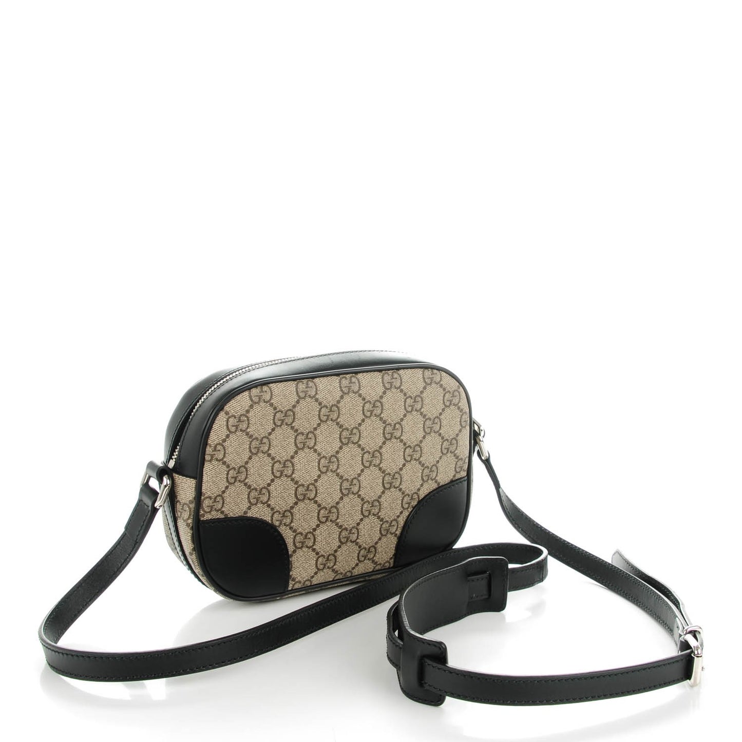 GG Supreme Monogram Web Small Shoulder Bag Black