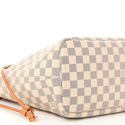 Louis Vuitton Damier Azur Neo Neverfull MM Rose Ballerine 9 of 10