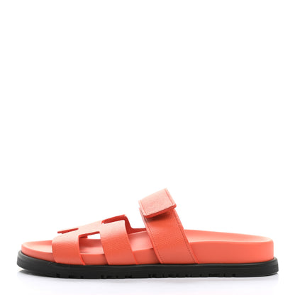 Hermes Epsom Womens Chypre Sandals 36 Rose Sorbert 1 of 10