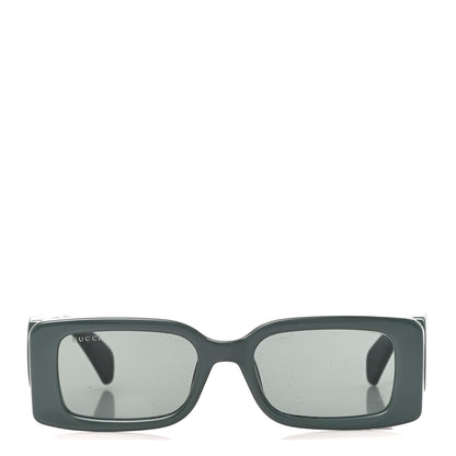 Gucci Acetate Rectangle Frame Sunglasses GG1325S Dark Grey 3 of 9