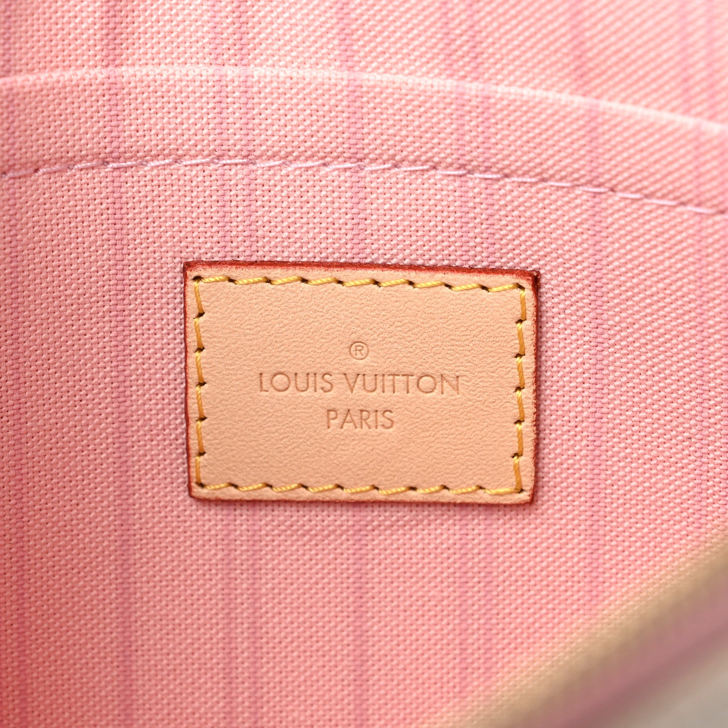 Louis Vuitton Damier Azur Neverfull MM GM Pochette Rose Ballerine 6 of 8