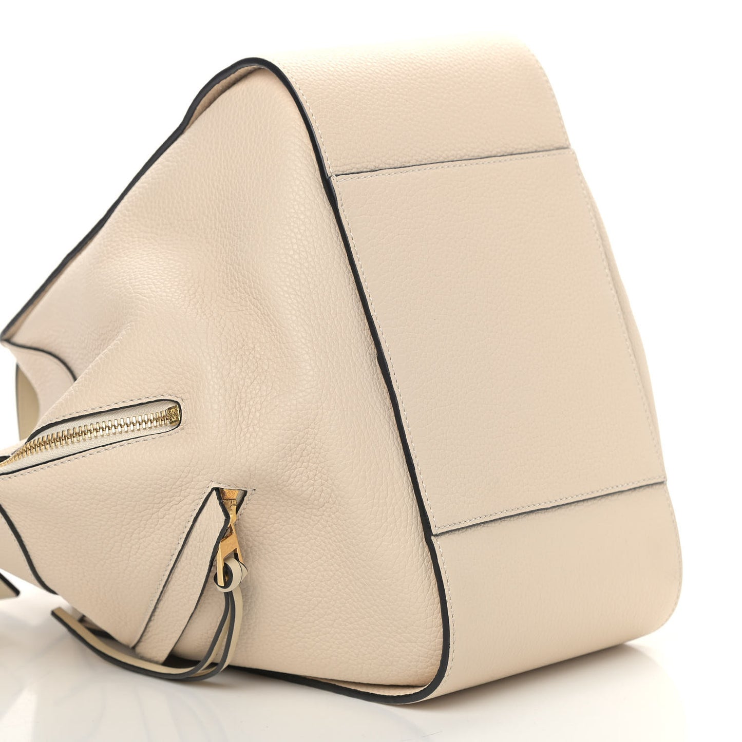 Grained Calfskin Small Hammock Shoulder Bag Neutral