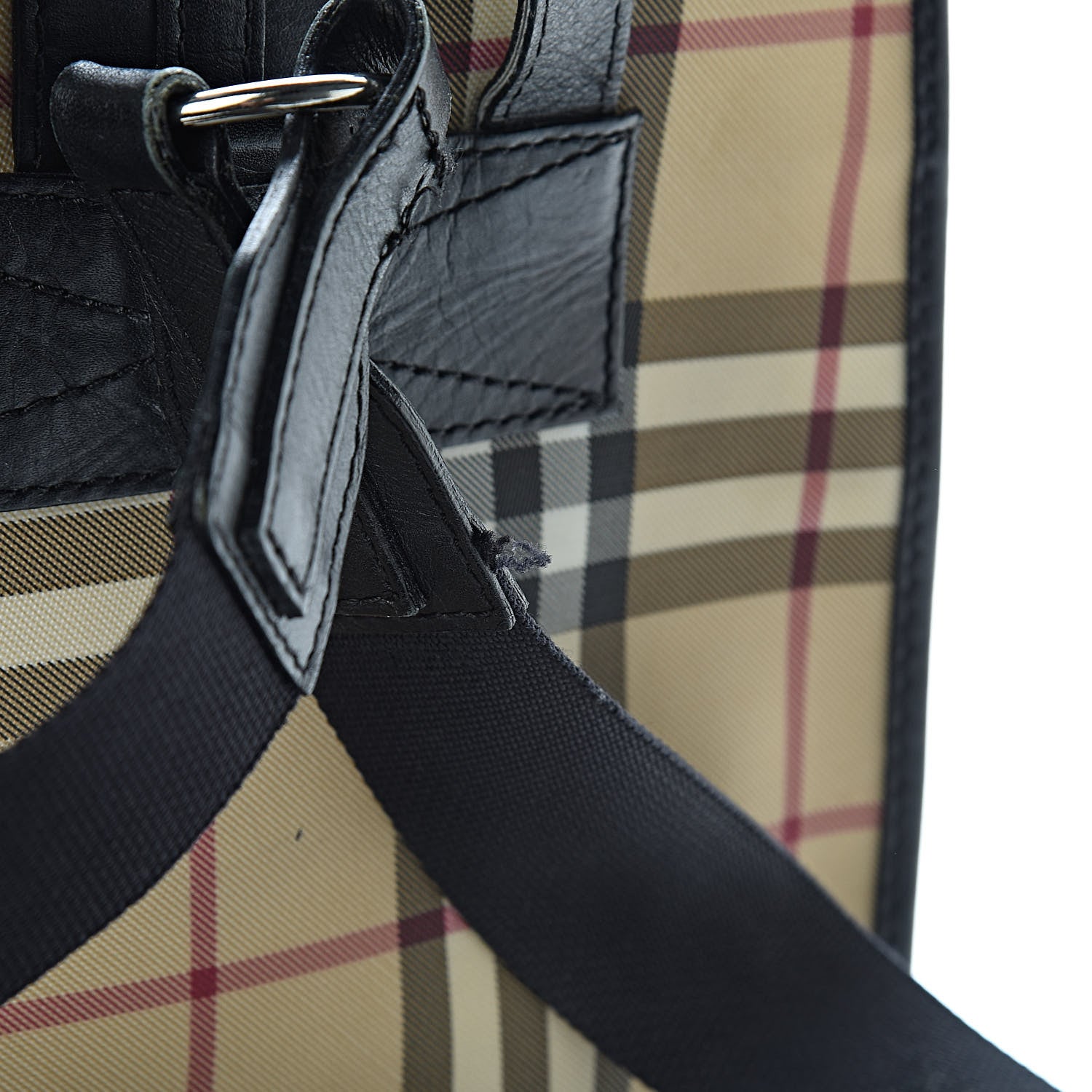 Burberry Canvas House Check Backpack Black 12 of 12