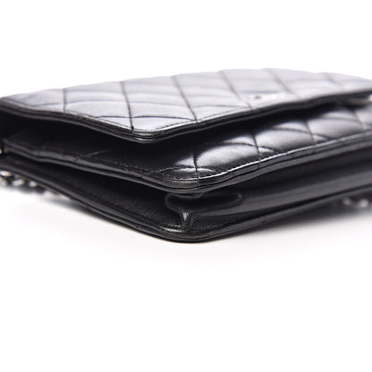 Chanel Lambskin Quilted Wallet On Chain WOC Black 13 of 17