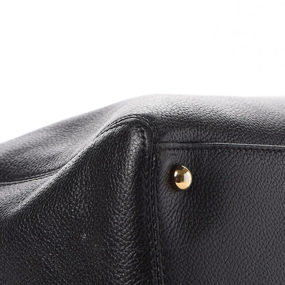 Chanel Calfskin Cerf Executive Shopper Tote Black 10 of 13