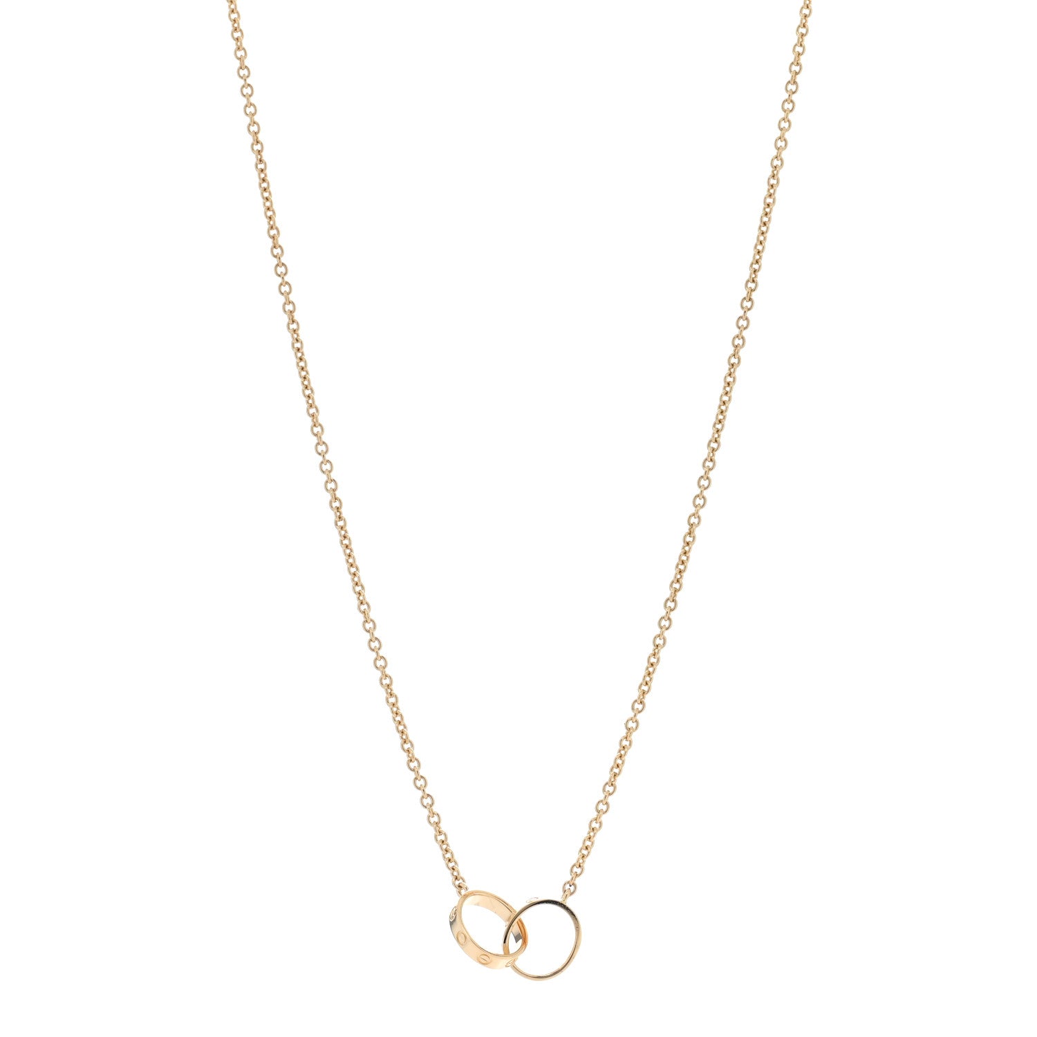 Cartier 18K Yellow Gold Interlocking LOVE Necklace 1 of 5