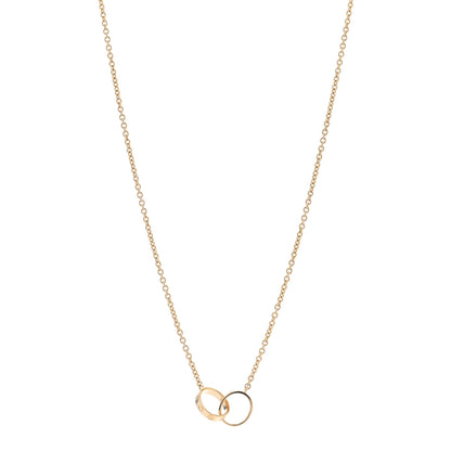 Cartier 18K Yellow Gold Interlocking LOVE Necklace 1 of 5