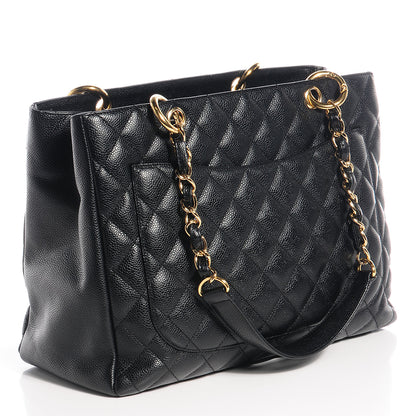 Chanel Caviar Grand Shopping Tote GST Black 3 of 6