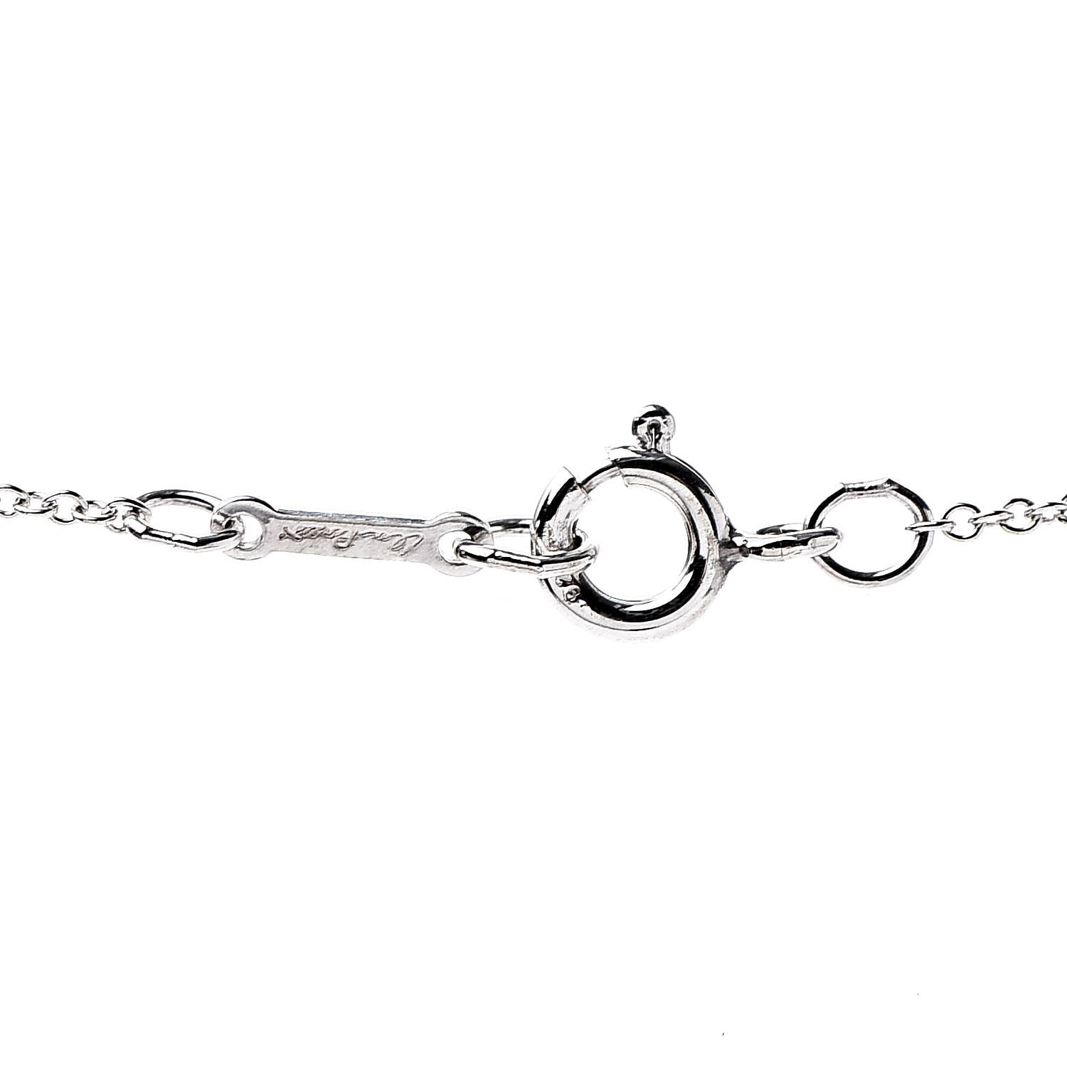 Tiffany Sterling Silver 16mm Elsa Peretti Cross Pendant Necklace 7 of 7