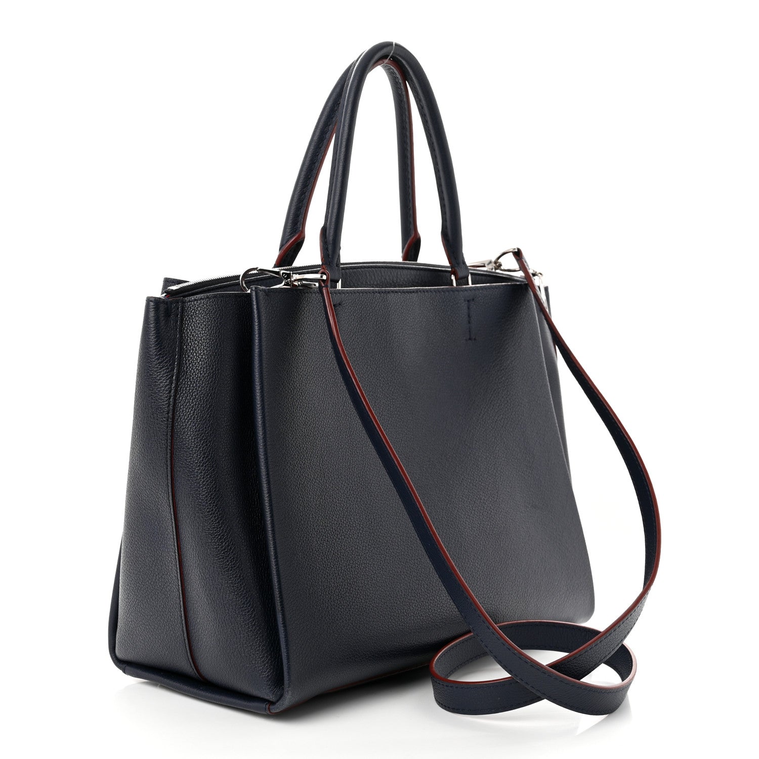 Louis Vuitton Calfskin Lockmeto Marine Rouge 3 of 11