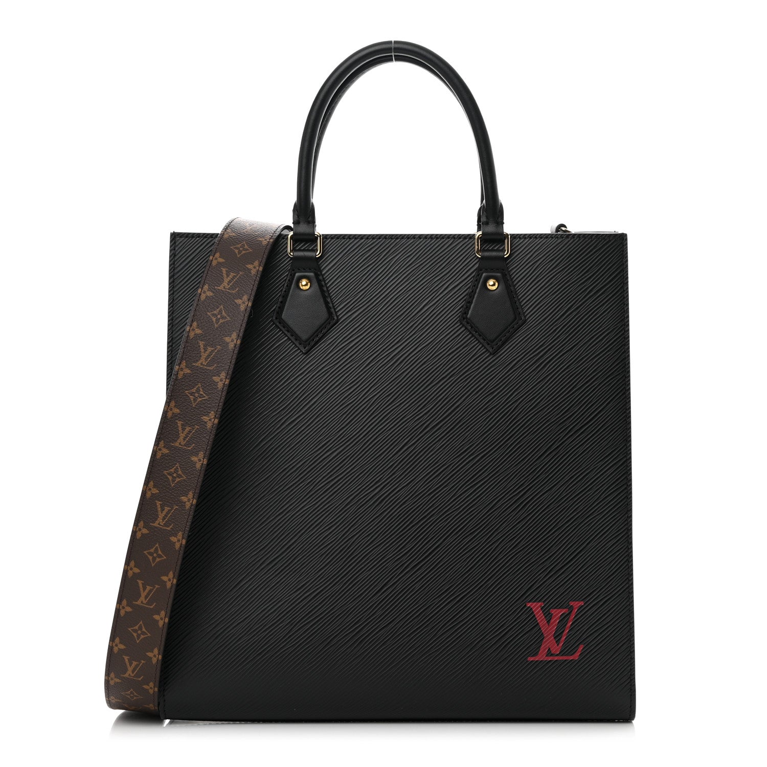 Louis Vuitton Epi Sac Plat PM Black 1 of 12
