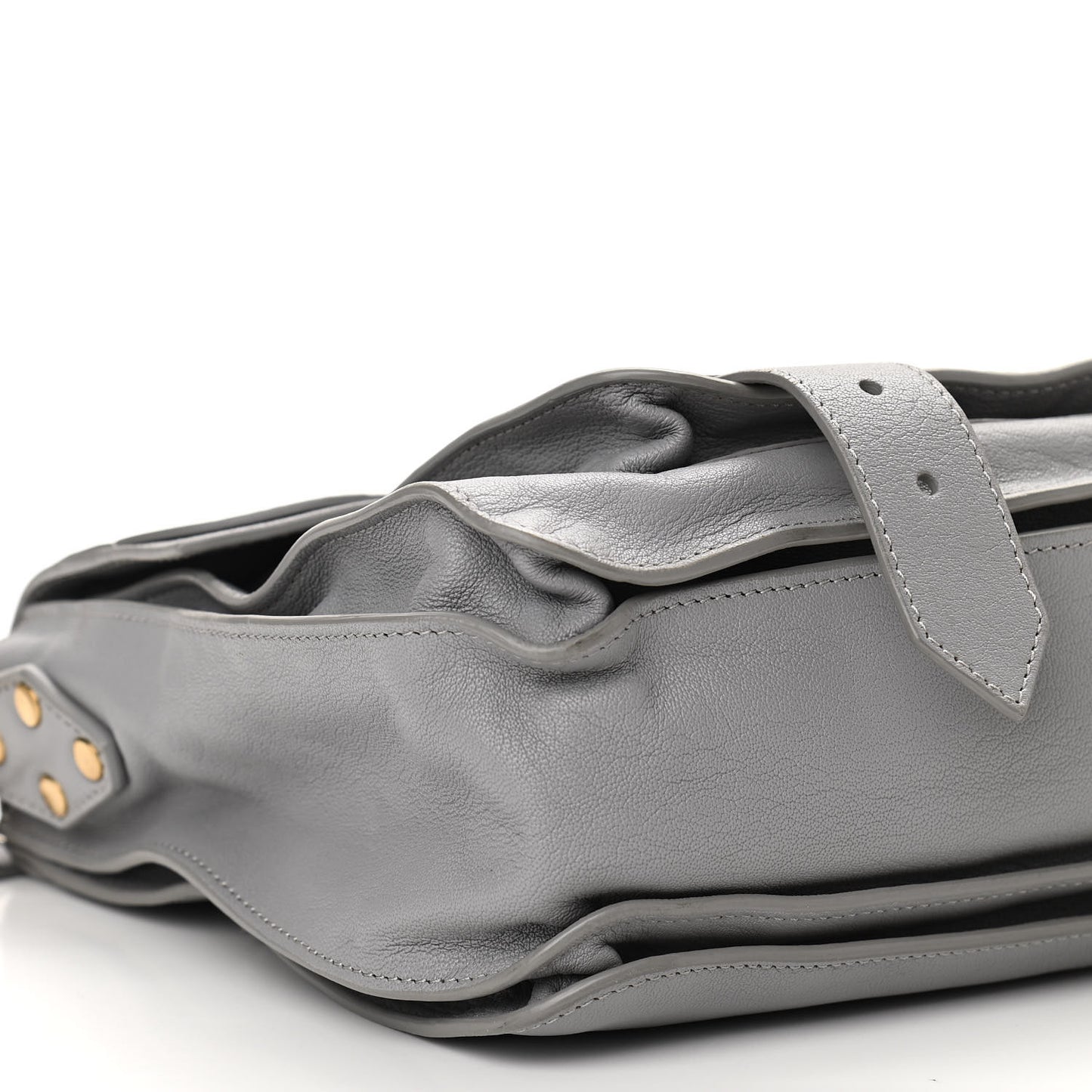 Lambskin Medium PS1 Satchel Concrete Grey