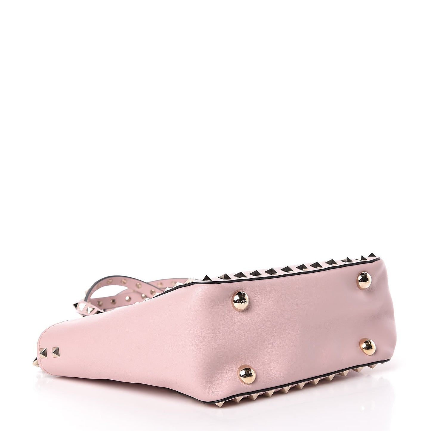 Vitello Mini Rockstud Tote Water Rose