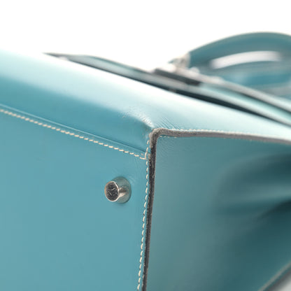 Hermes Box Kelly Sellier 32 Blue Jean 8 of 15
